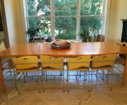 Nula's table and seats.